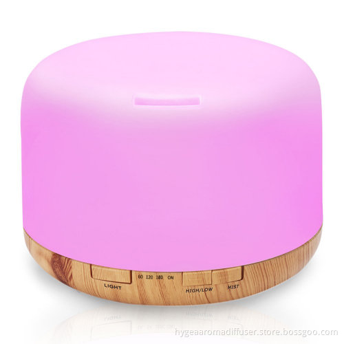 Warm Light Aromatherapy Air Volcano Humidifier 500ml